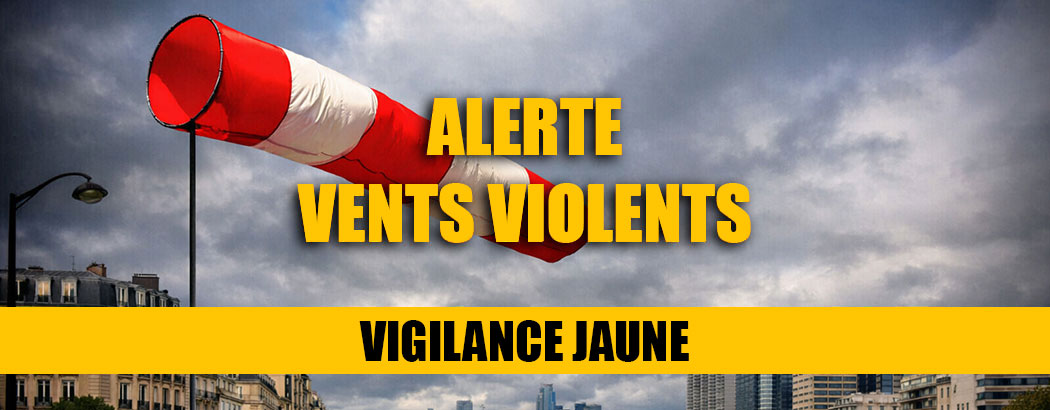 Vents violents jaune