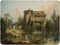 François BOUCHER : le moulin de Quiquengrogne à Charenton